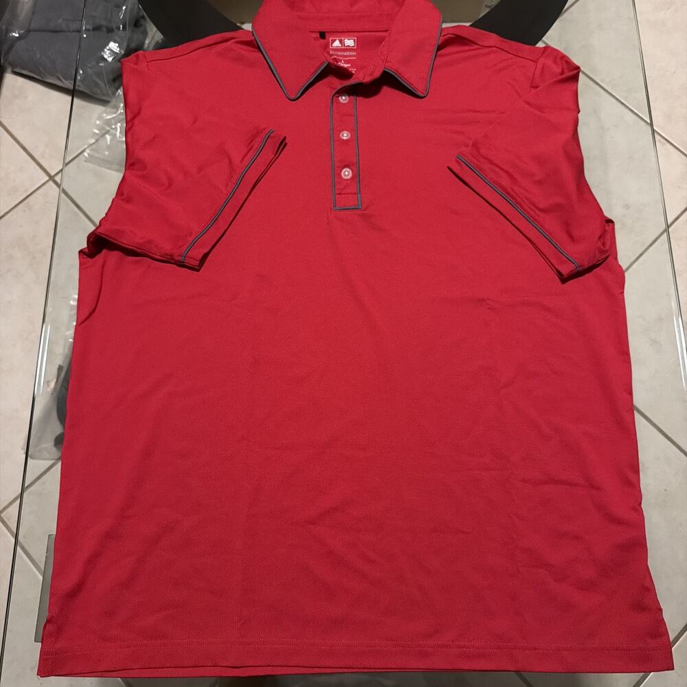Adidas Promotion Golf Polo Red Size Large Men’s